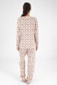 Pijama flor leopard Lila