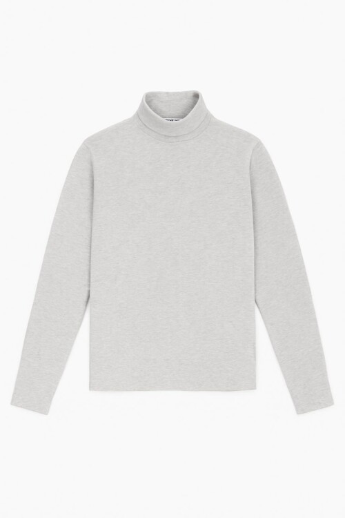 Polera canalé GRIS