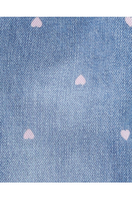 Enterito jean diseño corazones Sin color