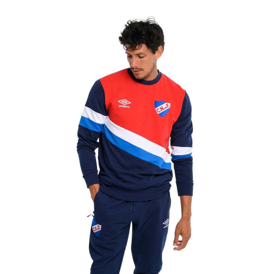 Buzo de Hombre Umbro Stripe Nacional Oficial Azul Marino - Rojo - Blanco