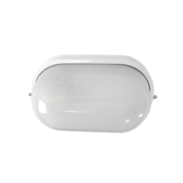 Tortuga exterior oval color blanco,1xE27 100W IP44 AI0350