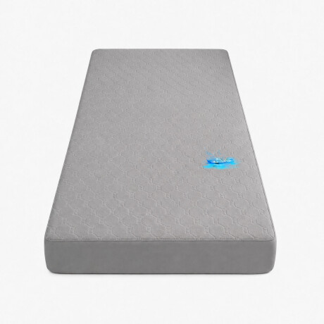 Protector Cubre Colchón Pillow Impermeable 120x200cm Gris