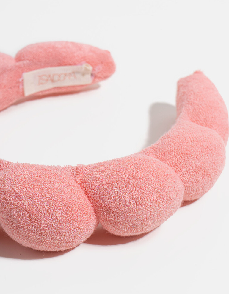 Complementos de Cosmética Vincha Rígida De Toalla - Rosa Claro
