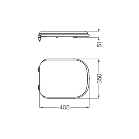 TAPA DE INODORO DE PP BLANCO BARI FERRUM HERRAJES DE PLASTICO 000