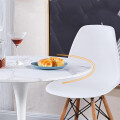 Mesa Comedor Redonda Estilo Bar Blanco