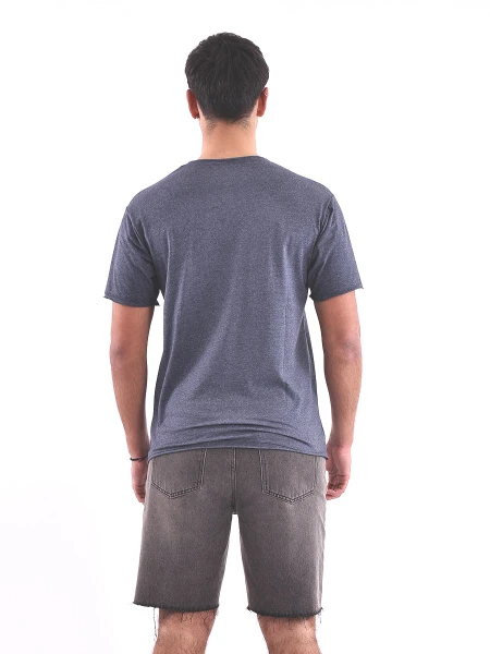 REMERA CHICAGO REGULAR AZUL MELANGE