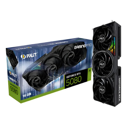Tarjeta De Video Palit Geforce Rtx 5080 Gamingpro 16 Gb Gddr7 TARJETA VIDEO PALIT RTX5080 GAMINGPRO 16