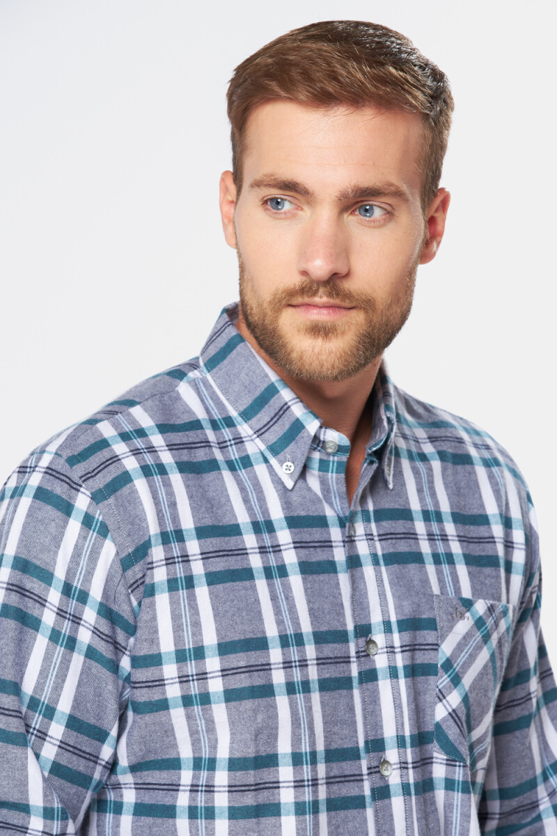 CAMISA LEÑADORA CUADROS - Verde 