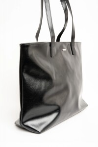 Travel Bag Cuero Vegano Negro