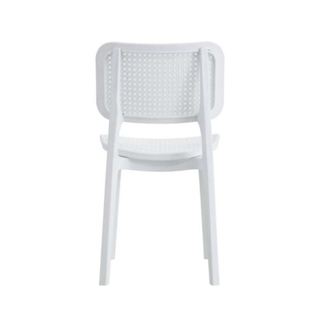 Silla Simil Rattan de polipropileno Blanco