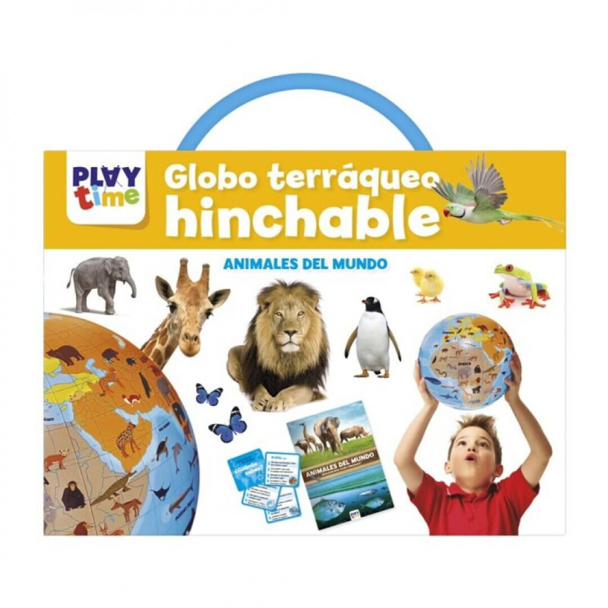 Globo Terraqueo con Animales 