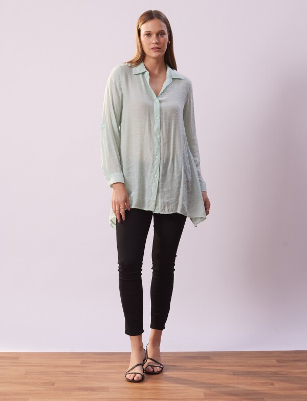 Camisa Larga VERDE CLARO