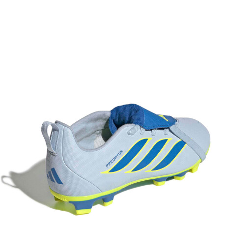 Championes de Niños Adidas Predator Club Ft El Fg/Mg Celeste - Amarillo