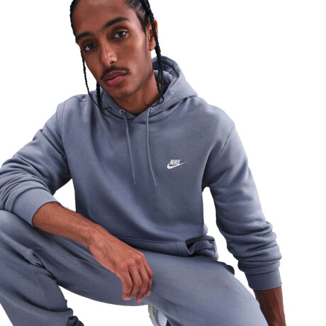 Campera Club Fleece Hoodie de Hombre Azul