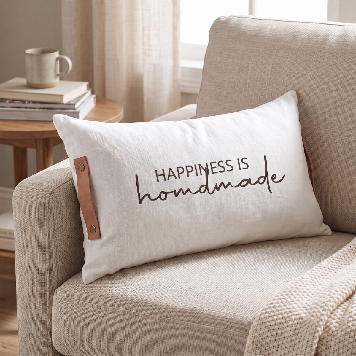 Almohadon Deco 60x36 Tusor - Pilar - Homemade 