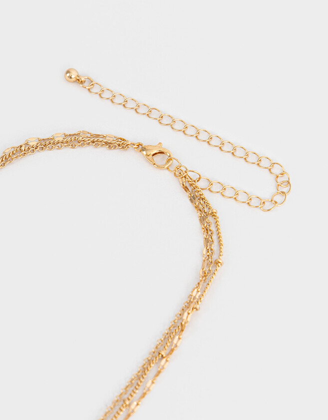 Collares Cortos De inicial Collar Corto De Inicial "b" - Dorado