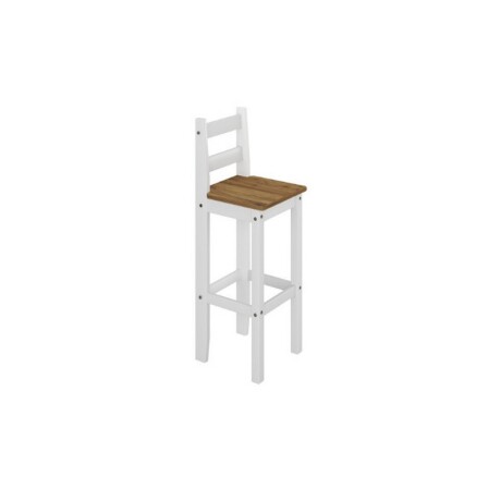 DESAYUNADOR 1+4 SILLAS MADERA MACIZA. BLANCO/CERA DESAYUNADOR 1+4 SILLAS MADERA MACIZA. BLANCO/CERA
