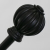 VARA METAL NEGRO P/CORTINA 122-218CM Unica