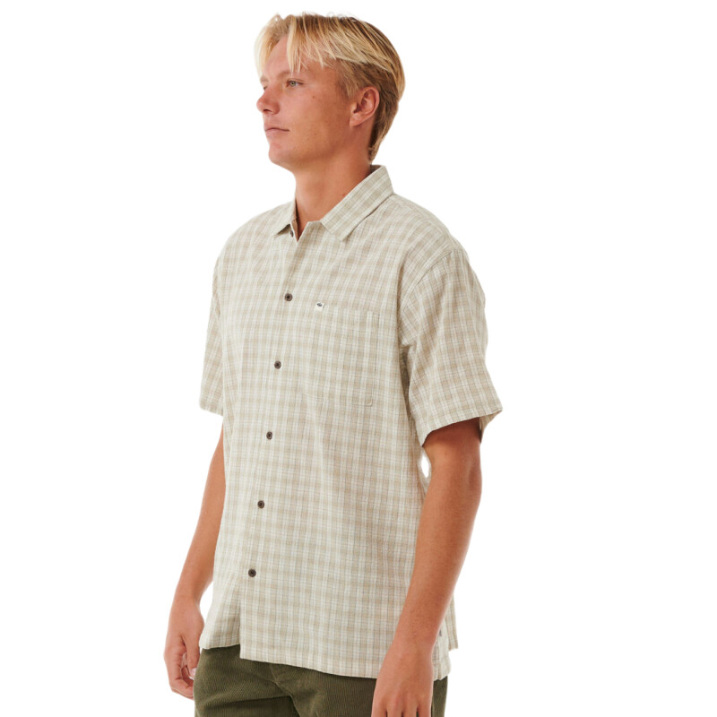 Camisa Rip Curl Classic Surf Check - Beige Camisa Rip Curl Classic Surf Check - Beige