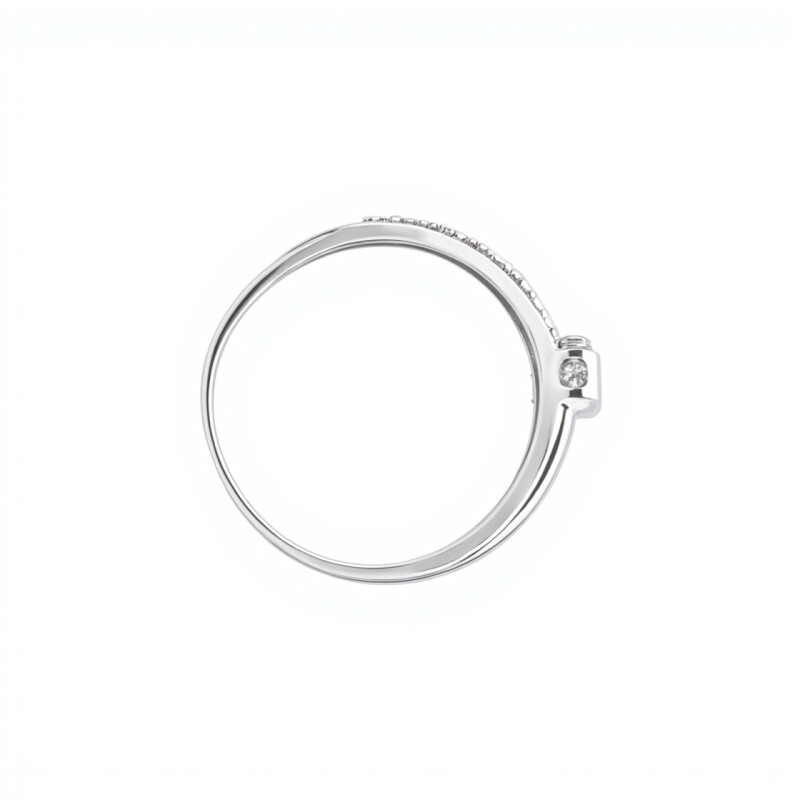 Anillo Halo-Plata y Oro-Piedra Zirconia-AN5251 conpiedra