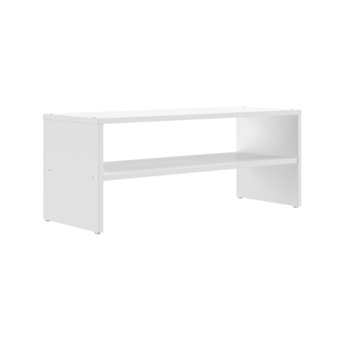 Zapatera apilable abierta Blanca