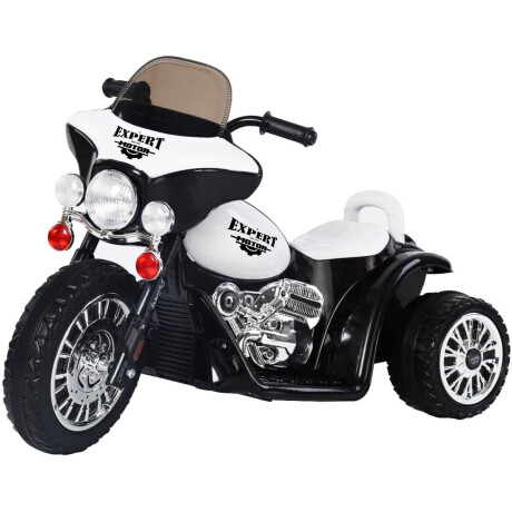 Moto A Batería Triciclo C/ Reversa Luz Sonido Música Blanco
