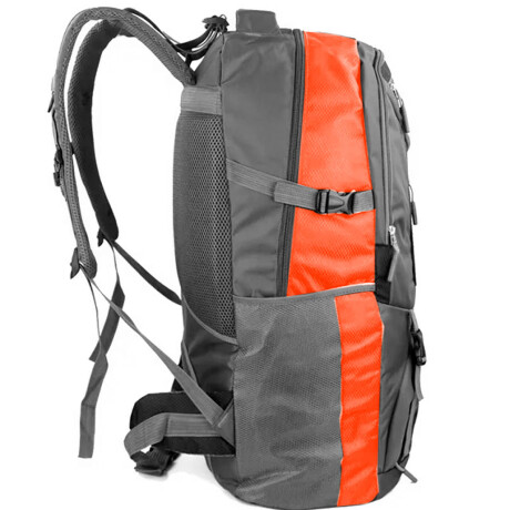 Mochila Camping El Nido 65 L + Riñonera Trekking Naranja