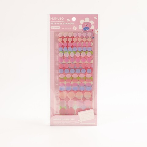 PEGATINAS DE ETIQUETAS PET SERIE BRILLO CROMÁTICO [ROSA RUBOR] PEGATINAS DE ETIQUETAS PET SERIE BRILLO CROMÁTICO [ROSA RUBOR]