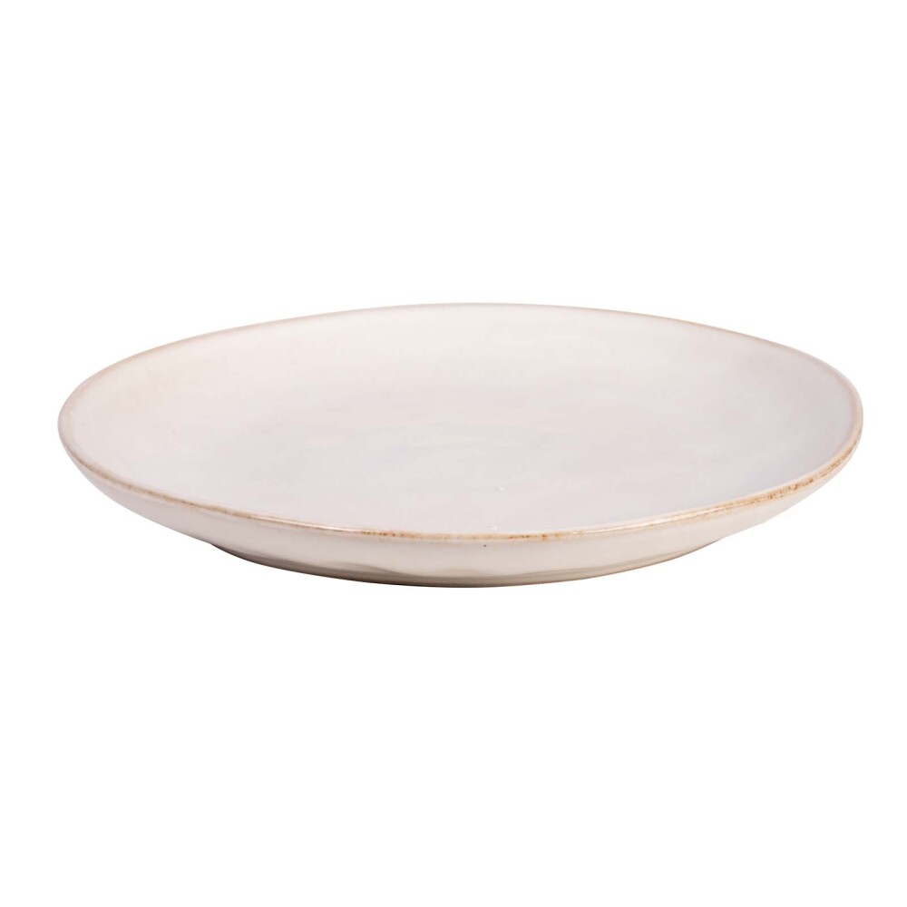 PLATO 20CM CERAMICA NATURAL-BEIGE DIANA