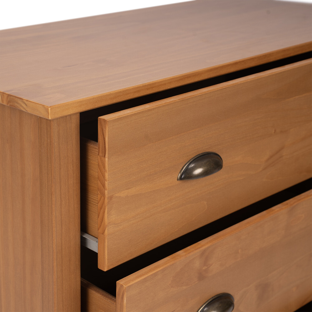 Cómoda 4 cajones - Madera maciza - Linea Colonial Marron