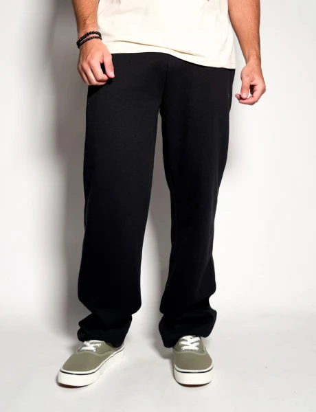 Jogger de algodon sin puño Darel Negro
