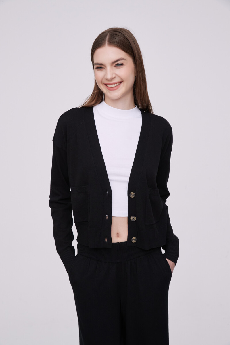 Cardigan Paki - Negro 