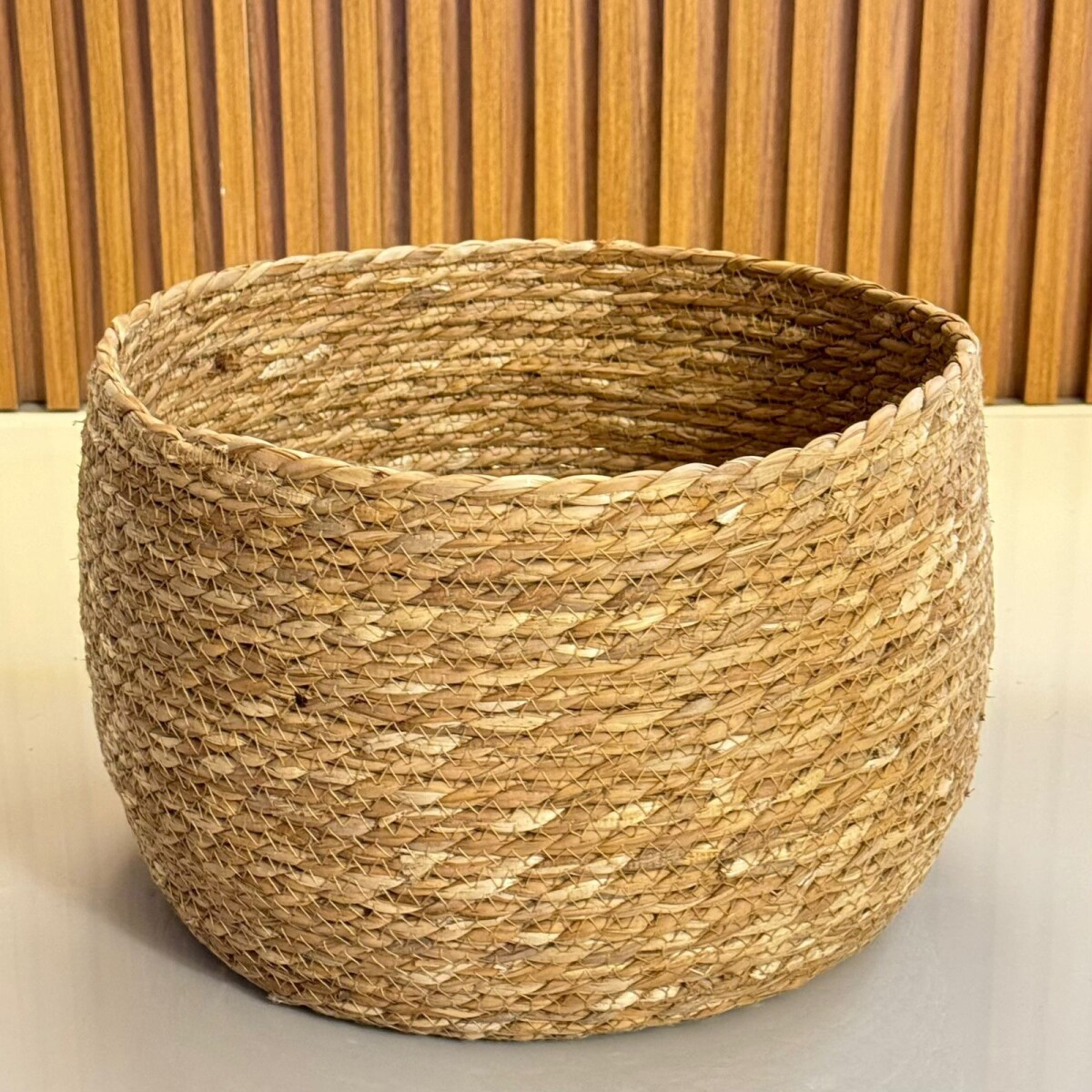 Canasto Cesto Yute Natural Alto 21cm x Ø 32cm 