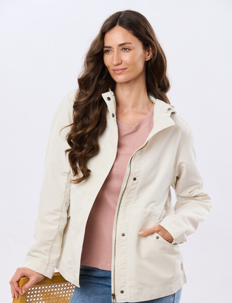 CAMPERA CON CAPUCHA Crudo