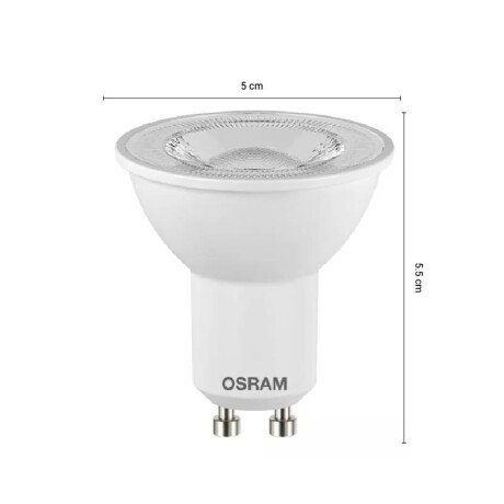 DICROICA LED OSRAM GU10 5W/830 PAR16 ECO 110 Dicroica Led GU10 PAR16 5W 110º Luz Fría OSRAM