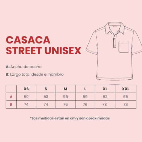 Casaca polo con botón unisex Marino