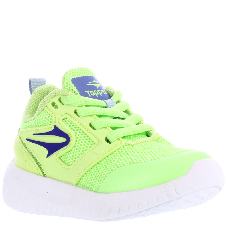 Championes de Niños Topper Fast Kids Verde Fluo - Gris