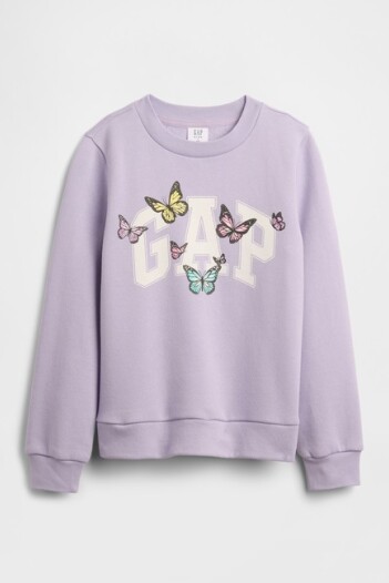 Buzo Deportivo Logo Gap Niña Orchid