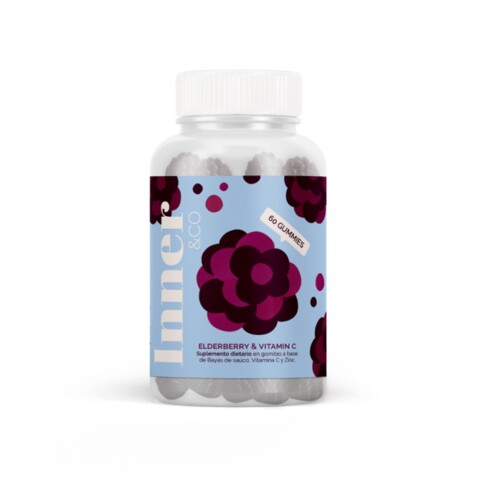 Elderberry & Vitamin C Gummies 60 Unidades Inner Beauty Elderberry & Vit C Gummies