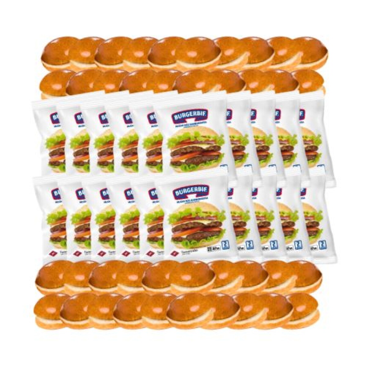 Pack Combo Hamburguesas Burgerbif + Panes - 40+40 ud. 