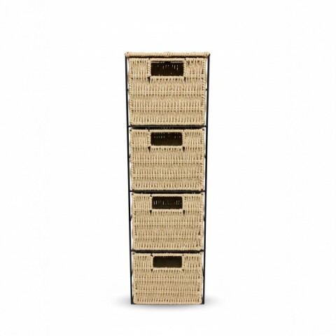 ORGANIZADOR METAL NEGRO C/CESTAS 4NIV Unica