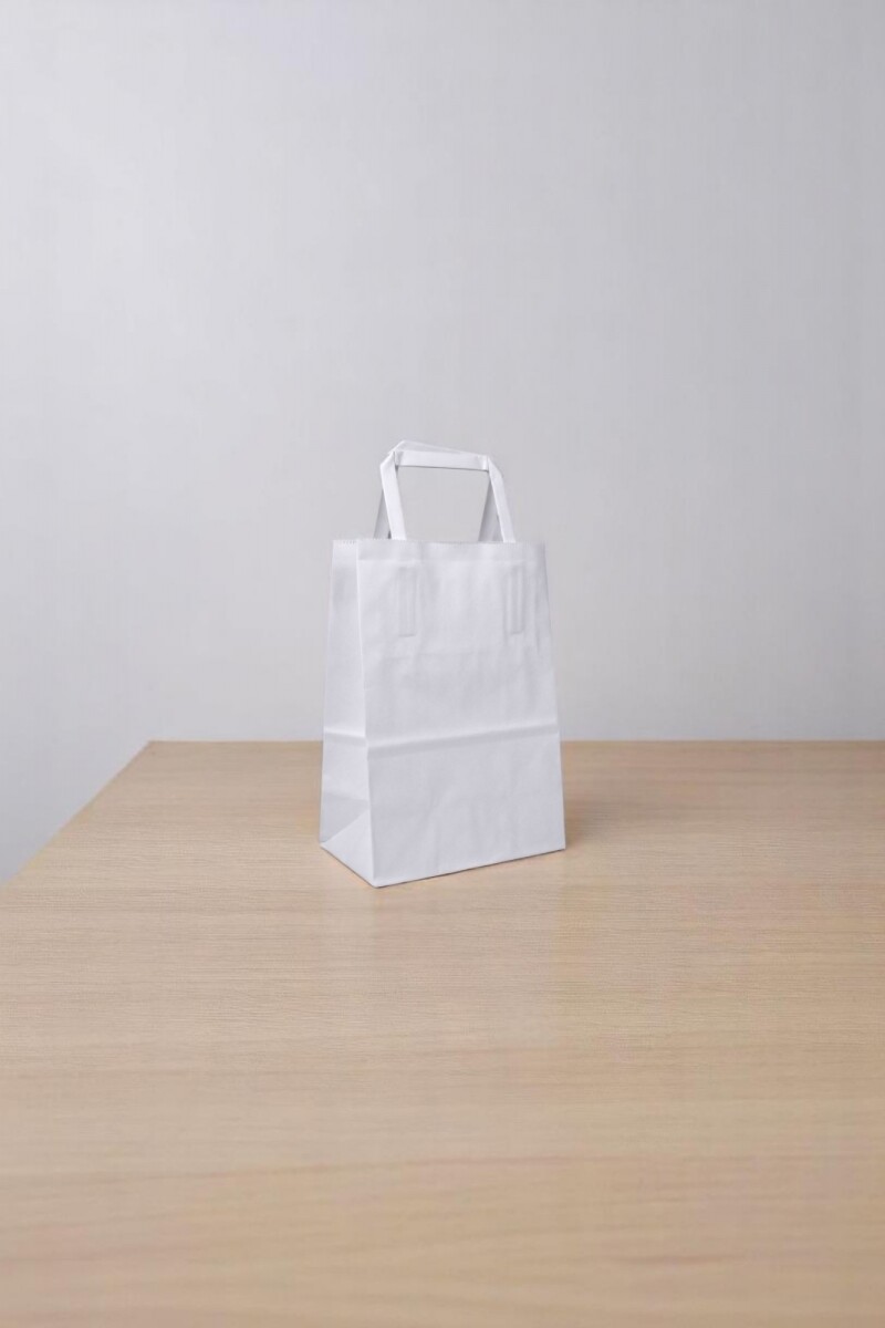 Bolsa lisa acuario 14x08x20 cm - BLANCO 