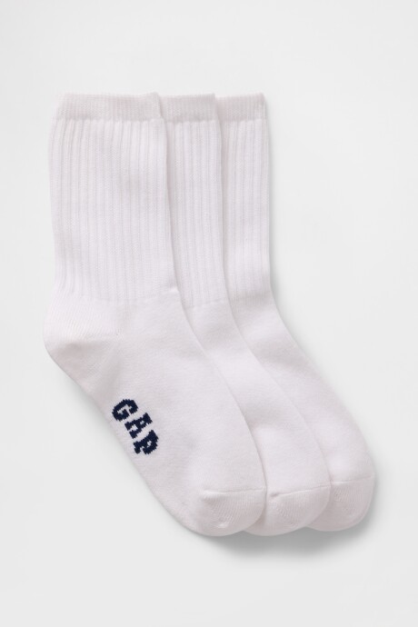 Medias Pack X3 Niño Optic White