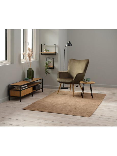 Mesa auxiliar NYBO Ø40 roble/negro Mesa auxiliar NYBO Ø40 roble/negro