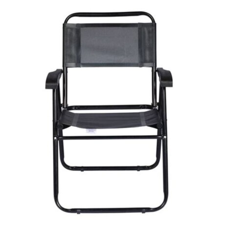 Silla Playera Master Acero Hasta 120Kg 59X56X78Cm NEGRO