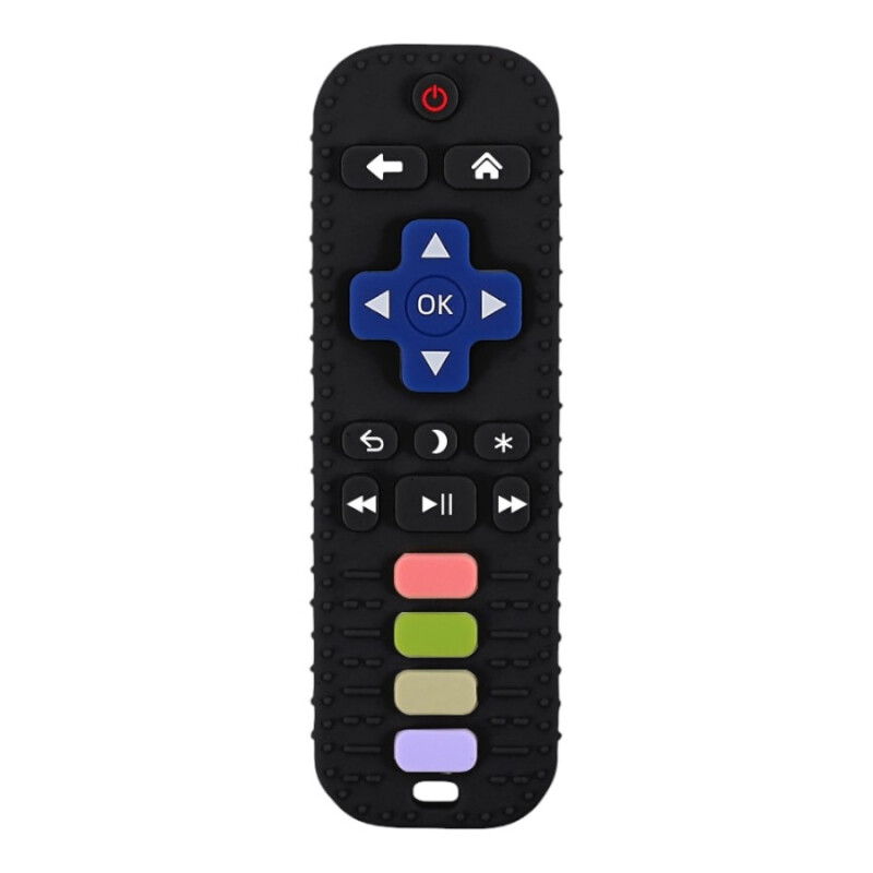 Mordillo silicona con forma de control remoto Mordillo silicona con forma de control remoto