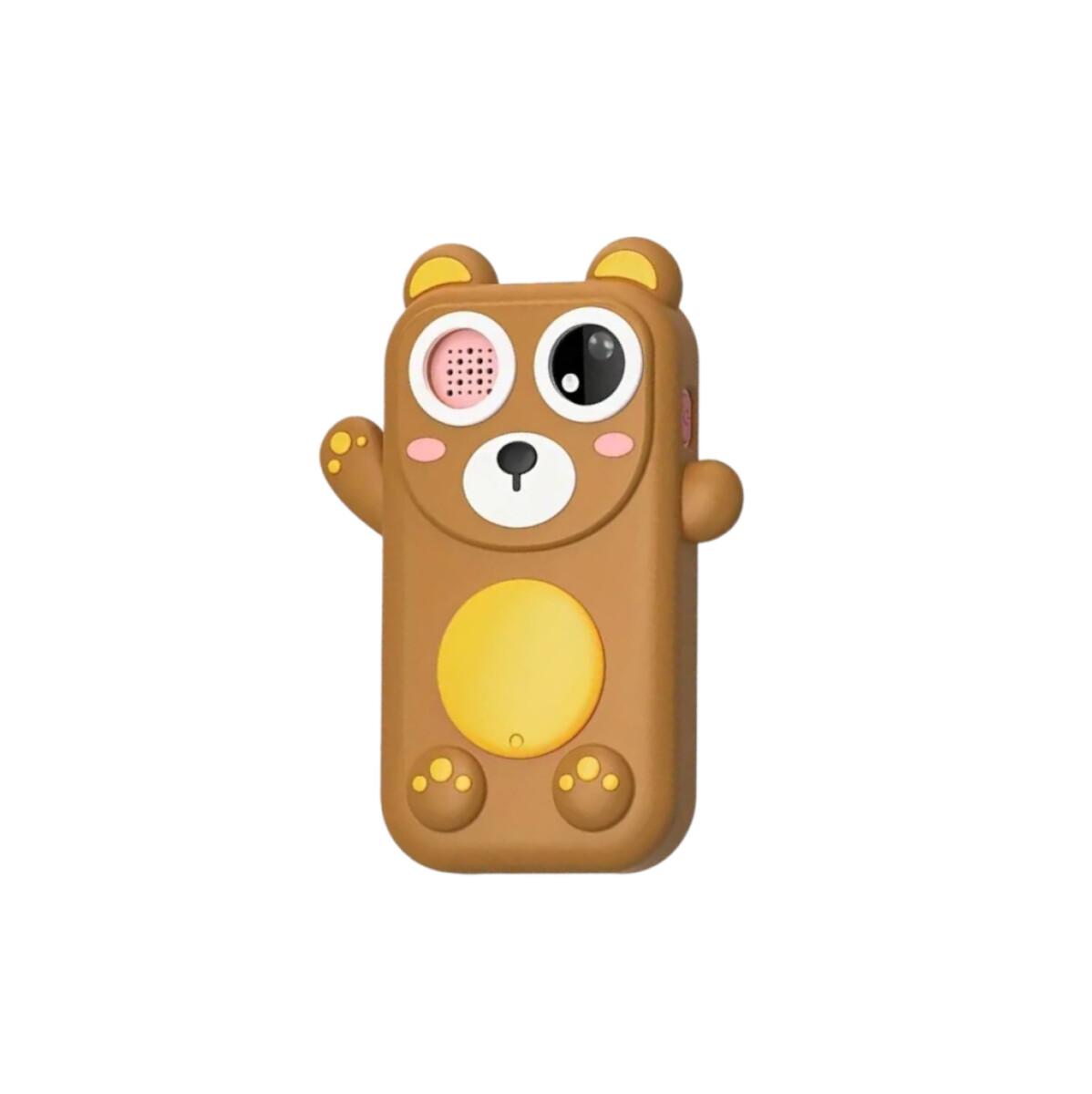Celular de juguete para niños dinosaurio y oso con camara - Marron 