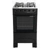 Combo Cocina Negra 4h A Gas + Campana Extractora Negra 60cm Color Negro Combo Cocina Negra 4h A Gas + Campana Extractora Negra 60cm Color Negro