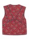 Chaleco Flores Gris