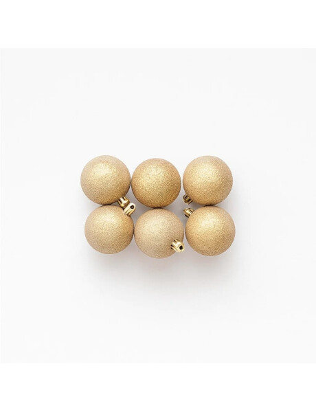 ESFERA CLEAR BEADS  6CM X 6 UNID. CHAMPAGNE ESFERA CLEAR BEADS  6CM X 6 UNID. CHAMPAGNE